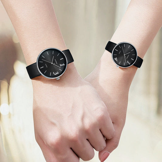 Fashionable Men's and Women's Couple Watches Trendy Waterproof